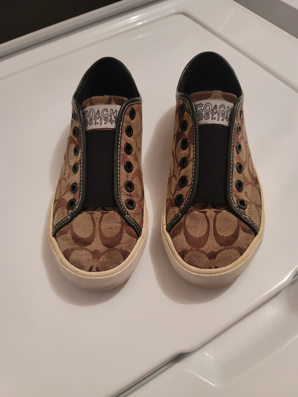 Coach Signature Brown And Black Sneakers